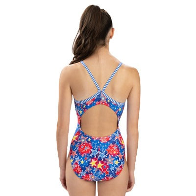 Dolfin Women's Uglies Celebrate V-Back One Piece Swimsuit
