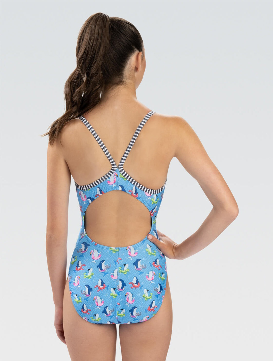 Dolfin Women's Uglies Fin Floats V-Back One Piece Swimsuit