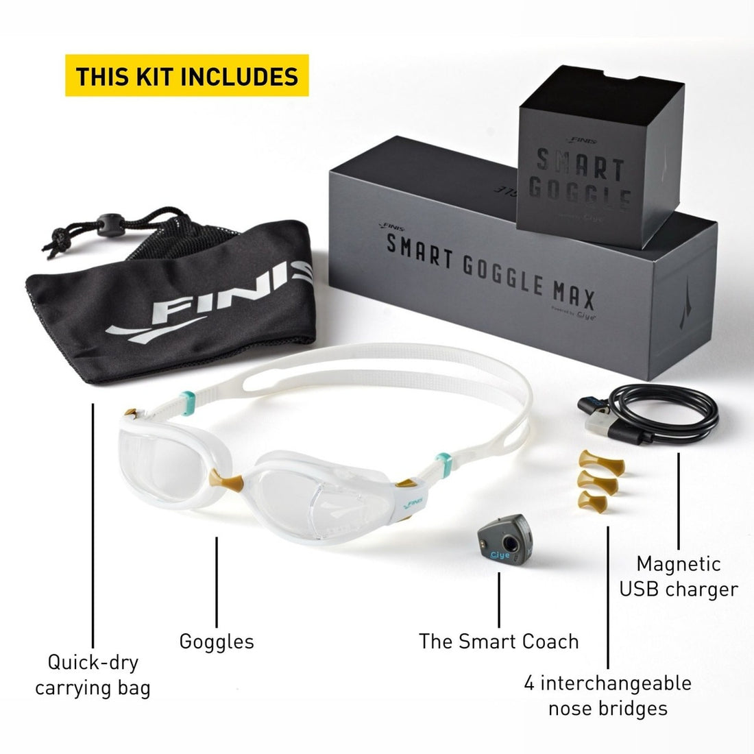 Finis Smart Goggle Max Kit