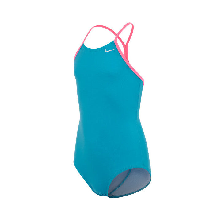 Nike Girls Solid Racerback One Piece Swimsuit