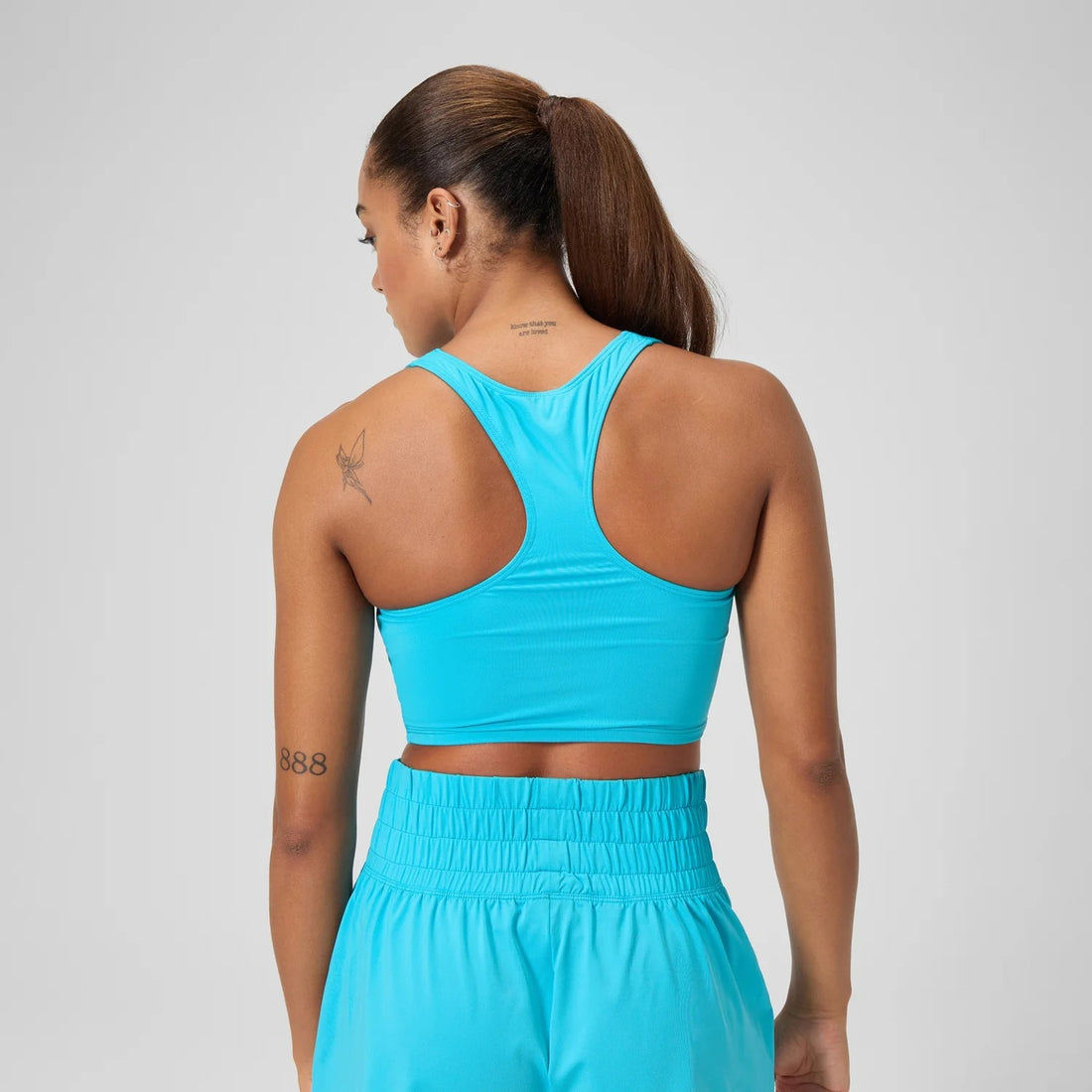 Speedo Women's Solid Logo Crop Top