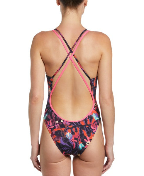 Nike Hydrastrong Multi Print Spiderback One Piece