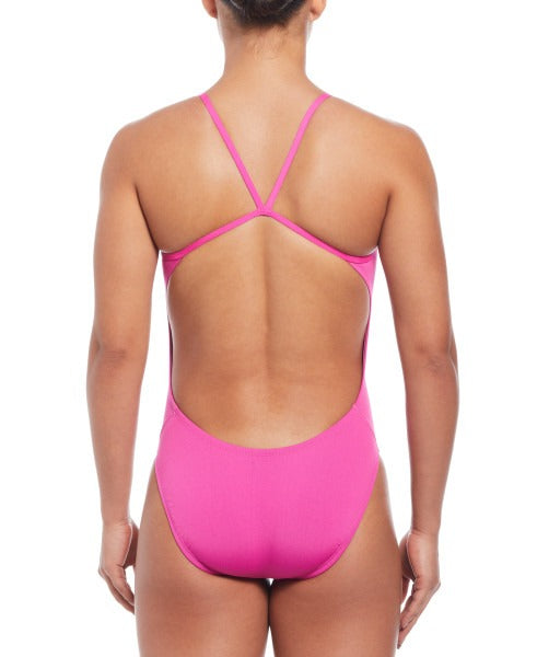 Nike Women's Hydrastrong Solid Cut-Out One Piece Swimsuit