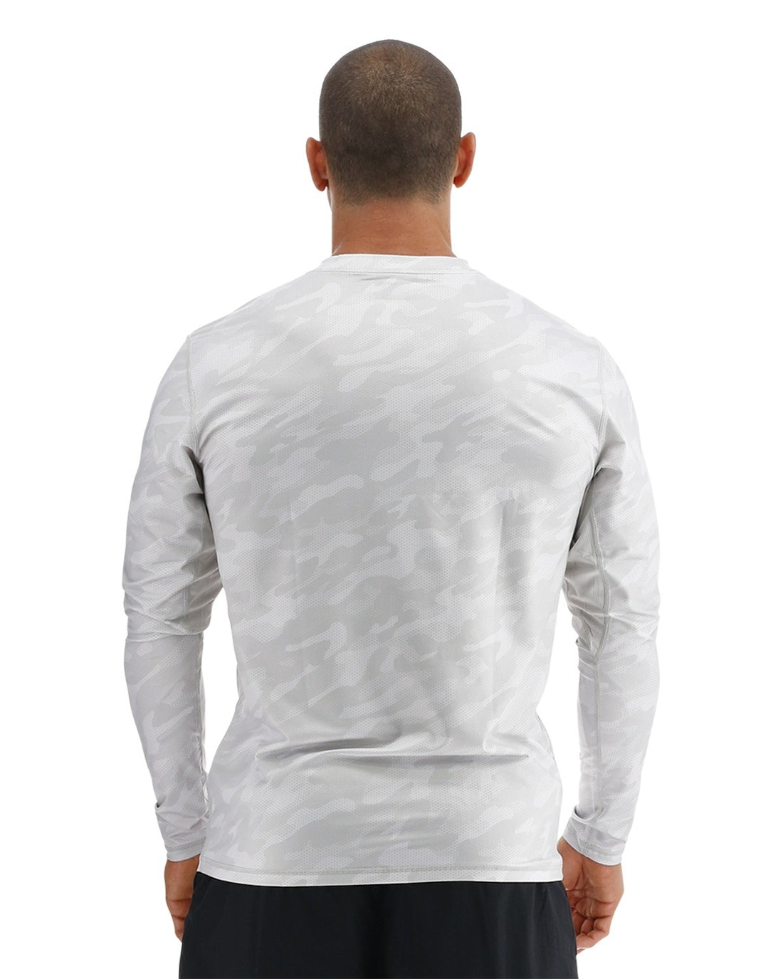 Tyr SunDefense Men's Vented Long Sleeve Crew Shirt - Camohex